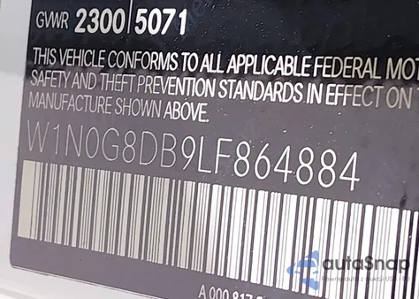 2020 Mercedes-Benz Glc 300 z USA, uszkodzony, nr VIN W1N0G8DB9LF864884